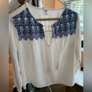 Old Navy Embroidered Blouse